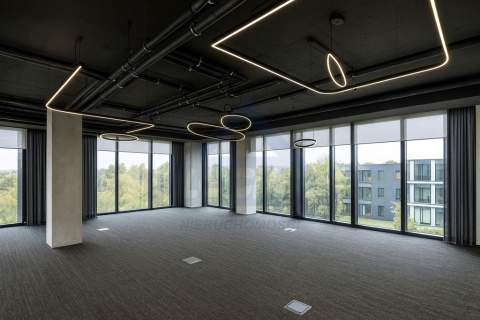 Nowoczeny biurowiec, węzeł komunikacyjny POW