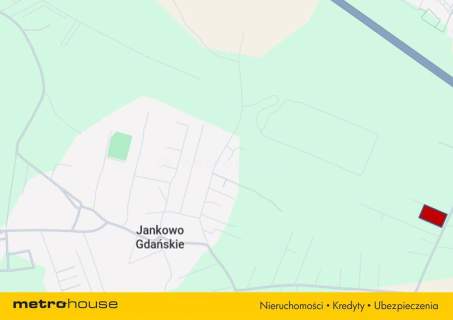 Działka bud-sług o pow. 0,5 ha w Jankowie Gdańskim
