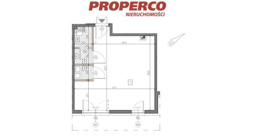 Lokal, 34,65m2, parter, Jędrzejów