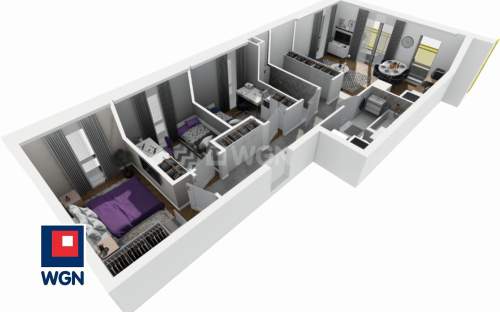 Mieszkanie na sprzedaż, 65,43 m2, Lublin