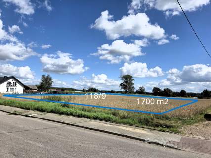 Działka budowlana 1700m2 MPZP Kownaty-Borowe