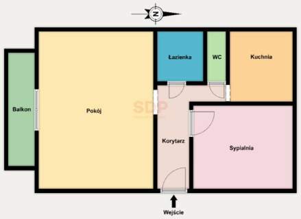 Przytulne, 2-pokojowe mieszkanie po generalnym remoncie - Górna