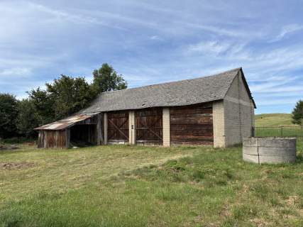 Siedlisko / dom budynki gospodarcze w Sobieszyn, 1h dojazd