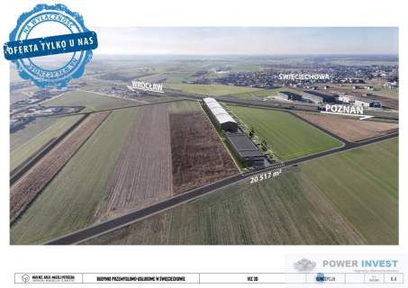 Grunt inwestycyjny 2,05 ha przy S5   Święciechowa