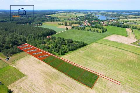 Atrakcyjne działki budowlane 759 m media, jeziora, lasy