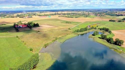 Działka bud. 2,1 ha z linią brzegową jeziora Mamry