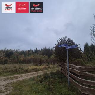 Działka z lasem za plecami i jeziorem w pobliżu 