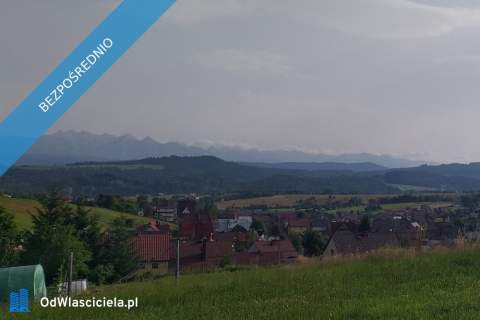 Działka budowlana z panoramicznym widokiem na okolicę i Tatry.