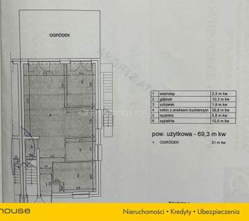 3 pokoje z ogródkiem 69,3 m 2 xmsc parkingowe