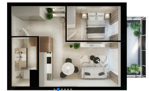 Nowe 2 pokoje 36,87 m2