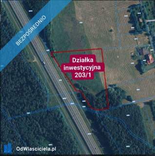 Dzialka inwestycyjna przy S-3. 3 km od Węzeł Myślibórz. Grunt...