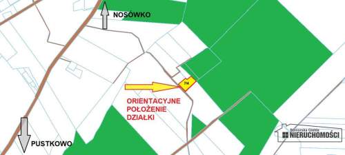 Żeleźno - duża działka pod lasem - sprzedaż na ra