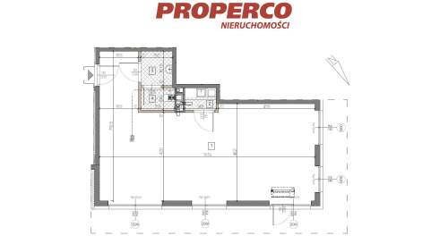 Lokal, 54,78m2, parter, Jędrzejów