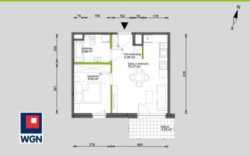 Mieszkanie na sprzedaż, 37,11 m2, Warszawa