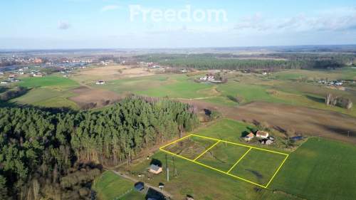 Adamowo trzy działki przy lesie na sprzedaż 