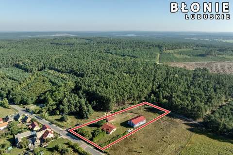 Dom parterowy, wysoka hala, garaże i pół hektara