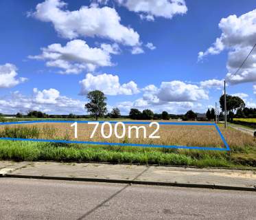 Działka budowlana 1700m2 MPZP Kownaty-Borowe