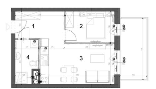 Nowe 2 pokoje 36,87 m2