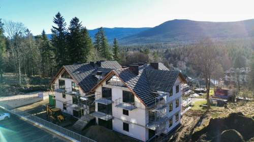 Północy widok na Karkonosze STREFA SPA
