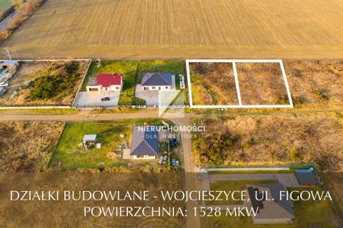Działki budowlane Wojcieszyce, Figowa, 1528 mkw