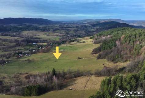 Działka o dużym areale Zadwórze Bieszczady