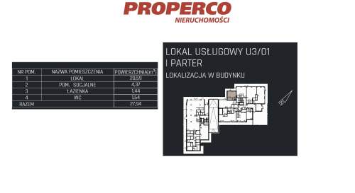 Lokal, 27,64m2, parter, Jędrzejów