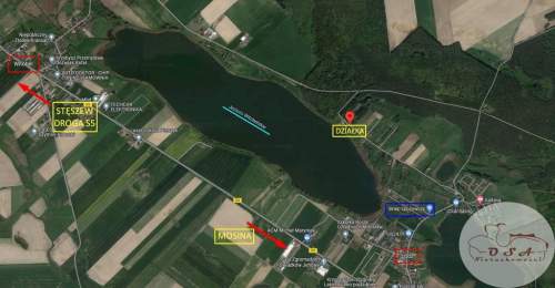 Budowlana WZ widok na jezioro 5781 m Łódź Stęszew