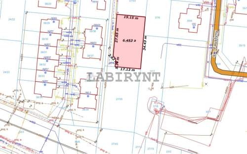 Parkitka, budowlana, 645m2, wymiary 19x34, media