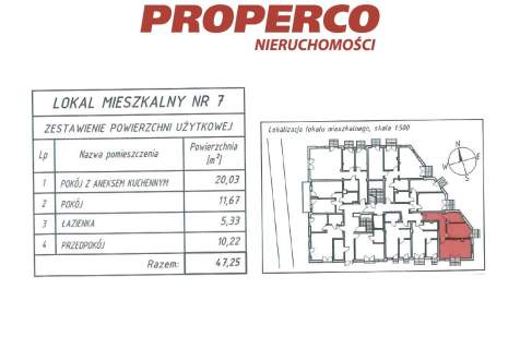 Mieszkanie 2 pok., 47,25 m2, parter, Na Stoku