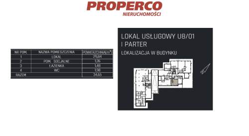 Lokal, 34,65m2, parter, Jędrzejów