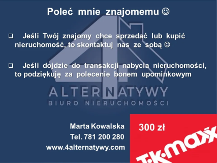 Przy parku   2 pokoje, kuchnia, loggia i piwnica