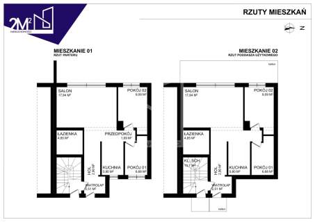 2 Mieszkania w Zaczerniu / 51 ar / szeregówka