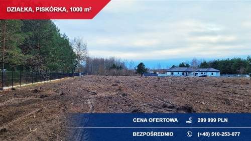 Działka budowlana 1000 m   Piskórka, gm. Prażmów