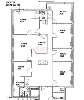 Lokal biurowo - usługowy 251 m2 niedaleko Rynku