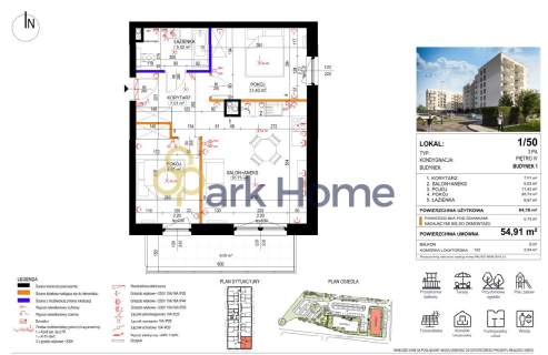 Mieszkanie na sprzedaż, 54,91 m2, Sulechów