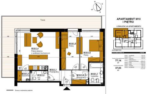 Apartament 77,10 m2