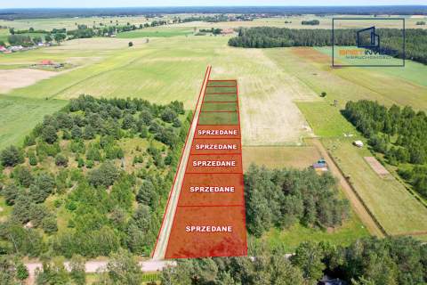 Atrakcyjne działki budowlane 759 m media, jeziora, lasy