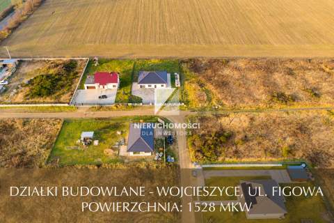 Działki budowlane Wojcieszyce, Figowa, 1528 mkw