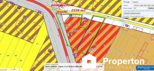 Działka usługowa 2330 m Opole Lubelskie