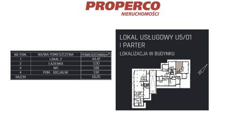 Lokal, 49,48m2, parter, Jędrzejów