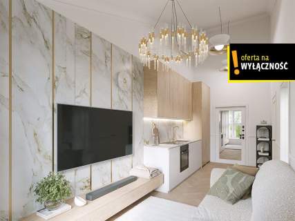 Wyjątkowe 28 m z wysokim sufitem - Centrum