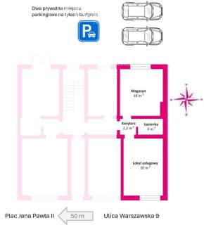 Atrakcyjny przestronny lokal w Centrum parking