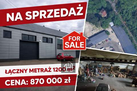 Hala plus biura magazyny 1200m2 Okazja nowe bramy