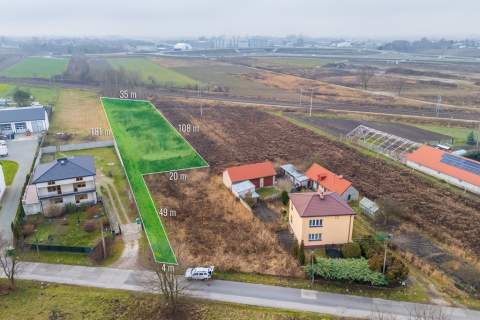 Działka budowlana z możliwością podziału
