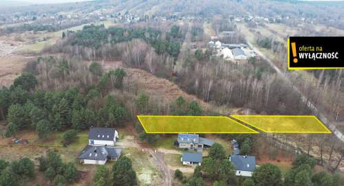 Działka budowlana w otulinie lasu 2328m2 Samsonów