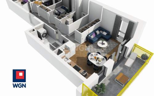 Mieszkanie na sprzedaż, 65,43 m2, Lublin