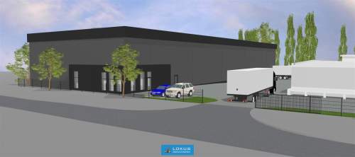 Nowy ogrzewany magazyn z biurem i parkingiem
