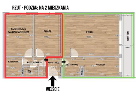 BEZPOŚREDNIO, 3 pokoje, dla rodziny lub inwestora.