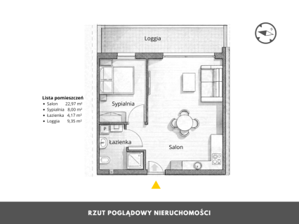 Mieszkanie na sprzedaż, 35,3 m2, Kołobrzeg