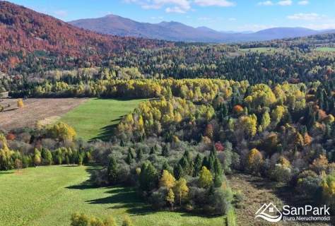 Działka Krzywe - przestrzeń i natura Bieszczad